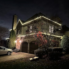 Stunning-Residential-Holiday-Lighting-Installation-in-Charlotte-NC-Gleaming-Gutters 0